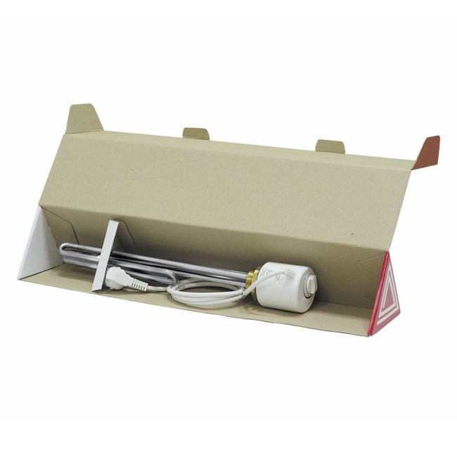 Тен Tenko 3,0 кВт, нарізь 1"1/4 ,гнутий,з термостатом, нерж.