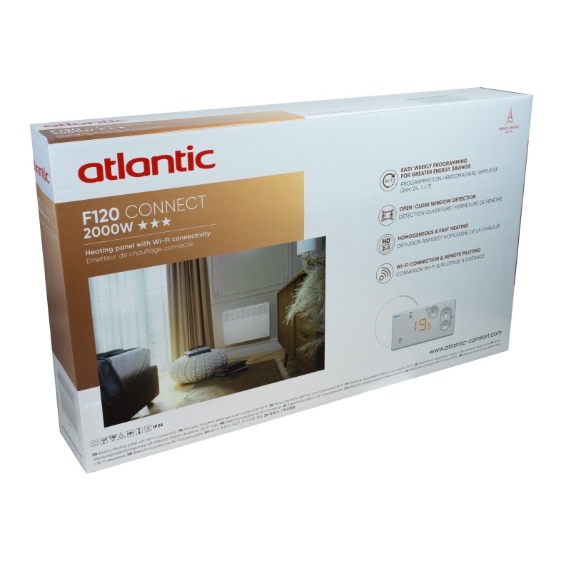 Электроконвектор Atlantic F120 Connect Mobile CMG-BD0/Wi-Fi/M (2000W) с комплектом ножек