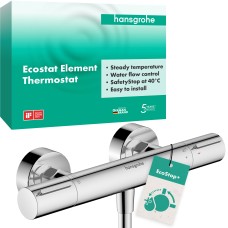 Змішувач із термостатом для душу hansgrohe Ecostat Element 13346000 хром