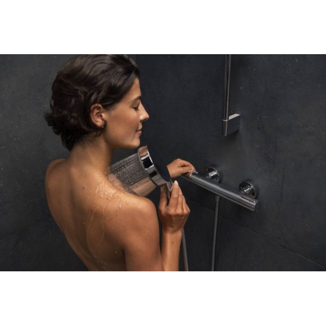 Змішувач із термостатом для душу hansgrohe Ecostat Element 13346000 хром