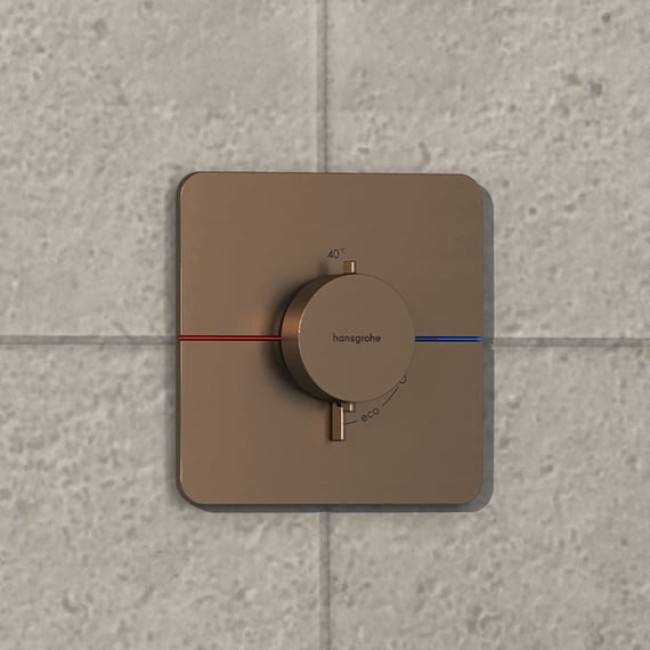Термостат hansgrohe ShowerSelect Comfort Q для душа 15588140 бронза
