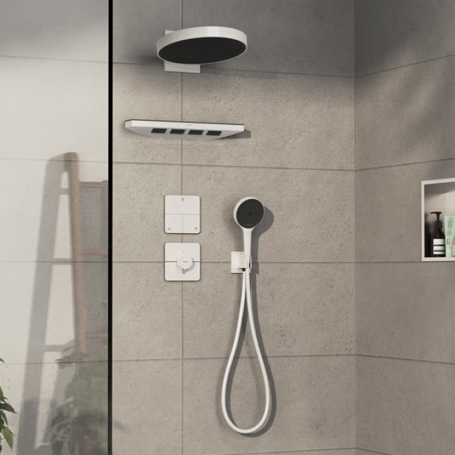 Термостат hansgrohe ShowerSelect Comfort Q для душа 15588700 белый матовый