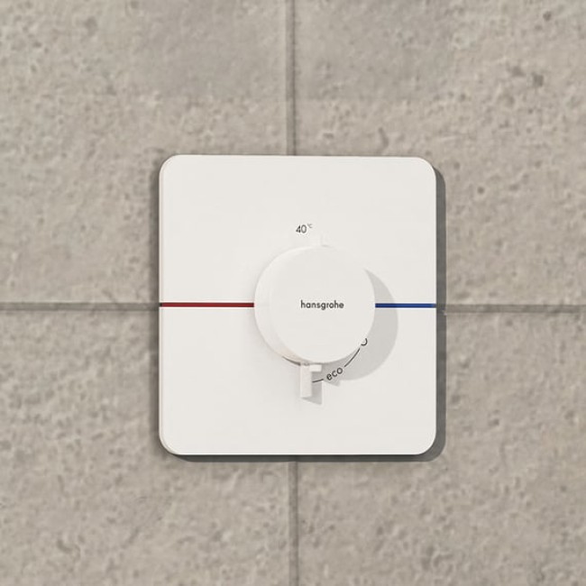 Термостат hansgrohe ShowerSelect Comfort Q для душа 15588700 белый матовый