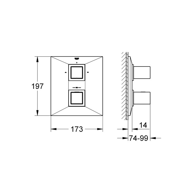 GROHE SPA Allure Brilliant Термостат для ванны или душа (19792000)