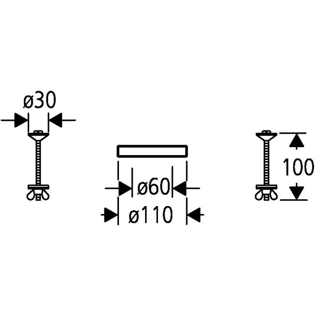 Grohe Комплект креплений бачка к унитазу (43500000)