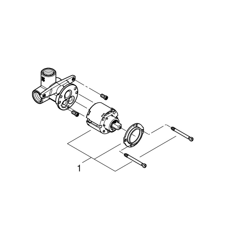 Grohe Встраиваемая часть смесителя , однорычажный (33964000)