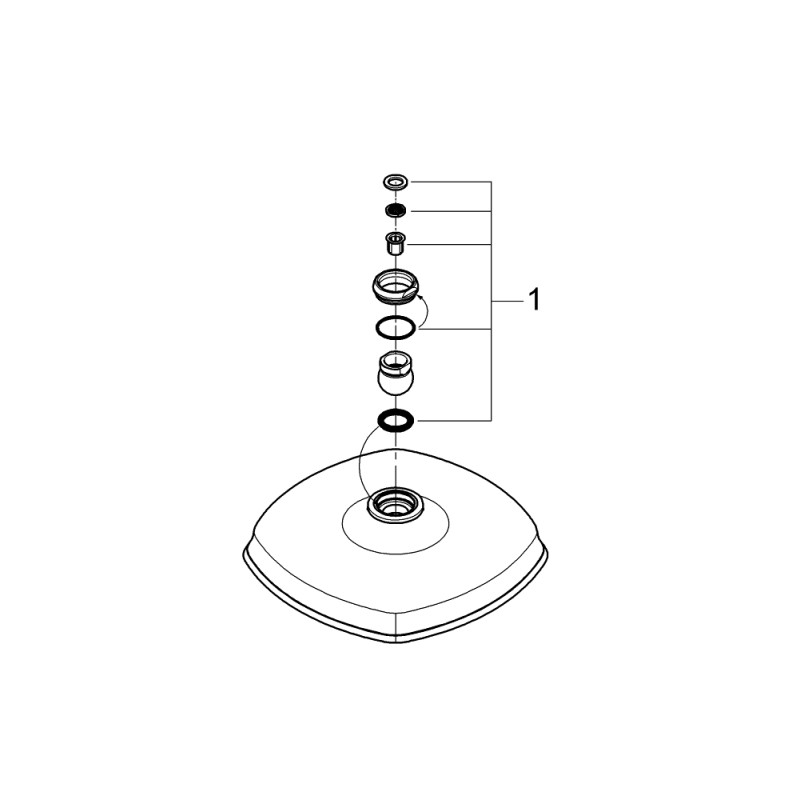 <i>GROHE SPA</i> Grandera 210 Верхний душ с одним режимом (27974000)