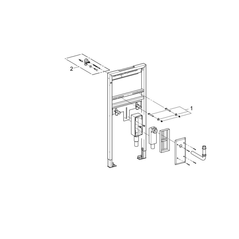 Grohe Rapid SL Инсталляция для раковины со встроенным сифоном (38625001)