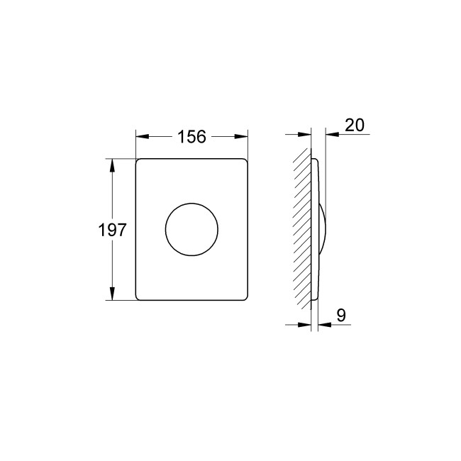 Grohe Skate Накладна панель із нержавіючої сталі (38445SD0)