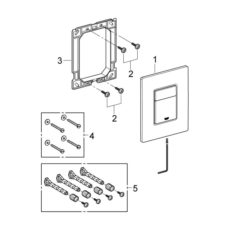 Grohe Skate Cosmopolitan Панель смыва для унитаза, латунь (38821000)