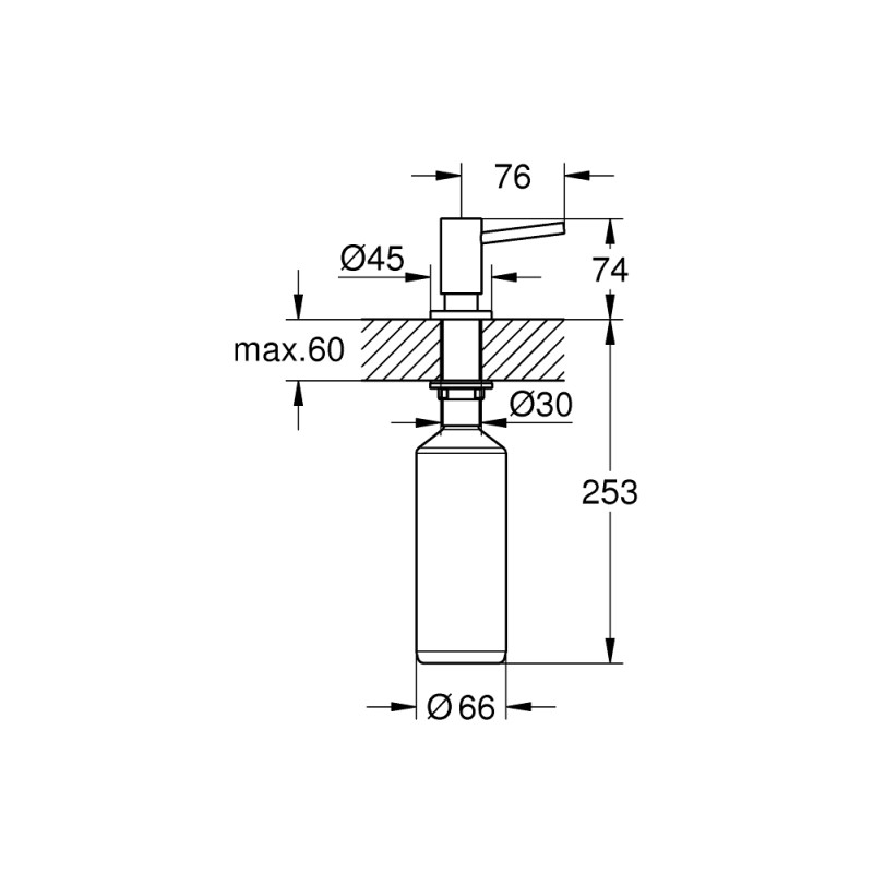 Grohe Cosmopolitan Дозатор жидкого мыла (40535DC0) Grohe Cosmopolitan Дозатор жидкого мыла (40535DC0)