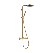 Душова система hansgrohe Pulsify S Puro Showerpipe 260 1jet з термостатом 24222140 бронза