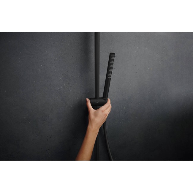 Душова система hansgrohe Pulsify S Puro Showerpipe 260 1jet з термостатом 24222670 чорний матовий