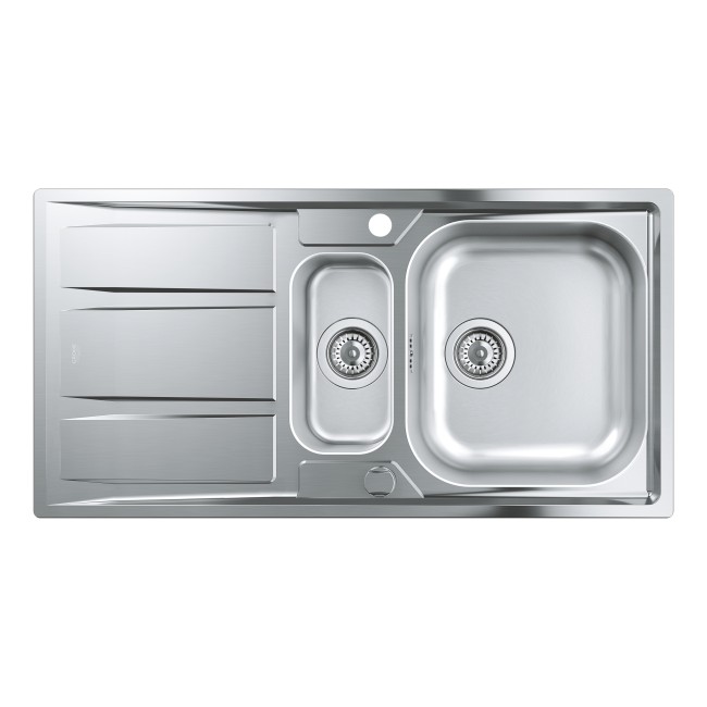 Grohe Мийка для кухні 970 x 500 мм з ексцентриком, 2 чаши, матова (31567SD0)