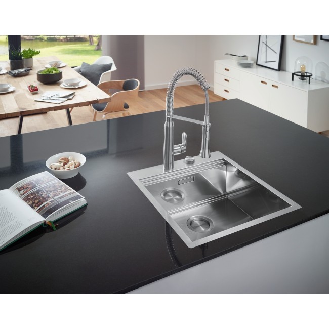 Grohe Мойка для кухни 518 x 560 мм, 1 чаша, матовая, в уровень со столешницей (31583SD0)