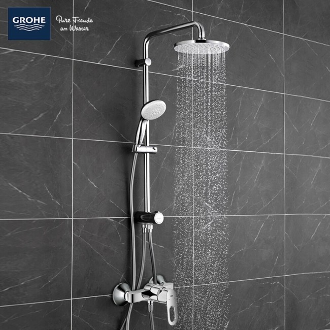 Grohe New Tempesta System 200 Душевая система Flex с переключателем для настенного монтажа (27389002)