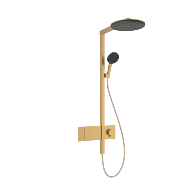 Душевая система hansgrohe Raindance Alive S 300 1jet с ShowerSelect Comfort, 24582140 бронза