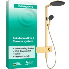 Душова система hansgrohe Raindance Alive S 300 1jet з ShowerSelect Comfort, 24582990 золото