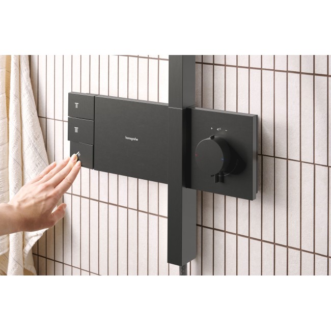 Душова система hansgrohe Raindance Alive Q 210/340 2jet з ShowerSelect Comfort, 24590340 чорний матовий хром
