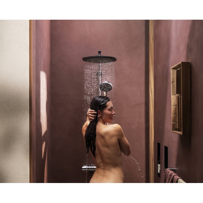 Душова система hansgrohe Raindance Alive S Puro 300 1jet 24592000, з термостатом Ecostat Element, хром