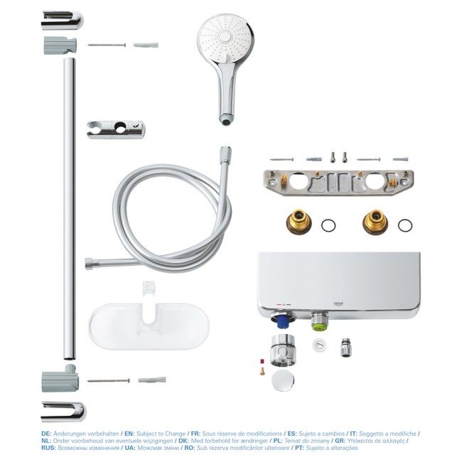 Grohe Термостат для душа GROHE GRT SmartControl и душевой гарнитур Euphoria 110 Massage (34720000)