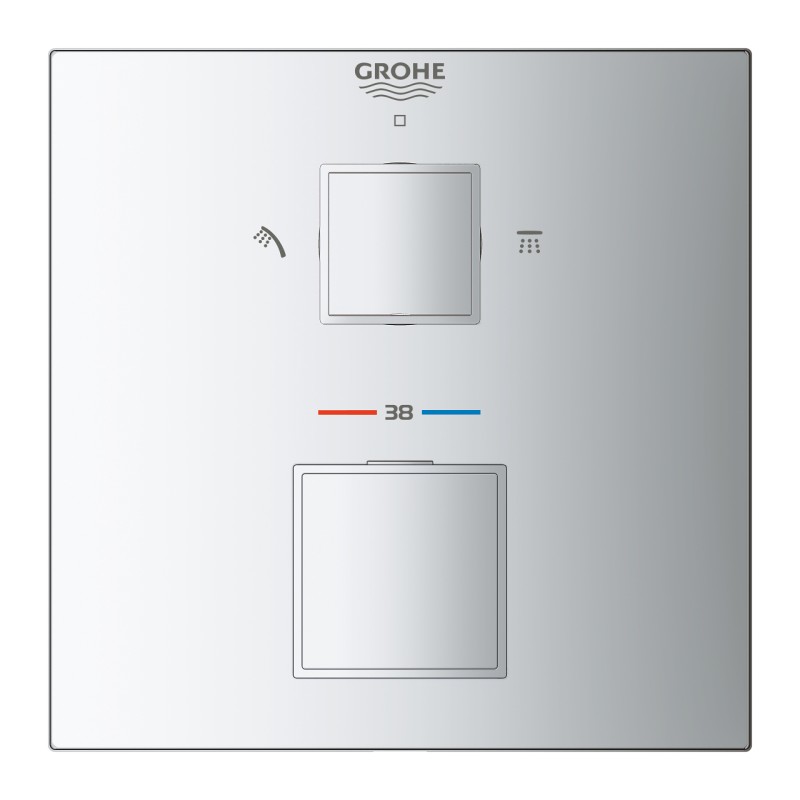 Grohe Grohtherm Cube Термостат для душа с переключателем на 2 положения (24154000)