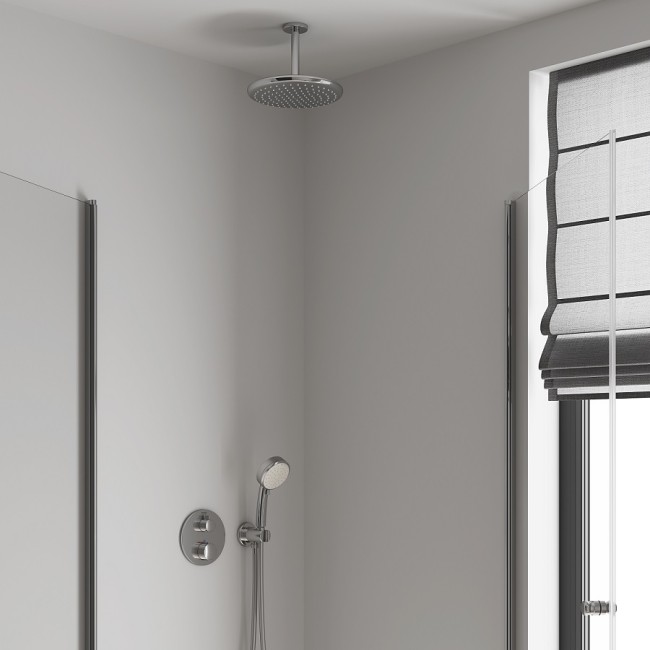 Grohe tempesta 250 верхній душ з кронштейном до стелі з WaterSaving (26669000

)