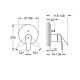Grohe Eurosmart New Смеситель однорычажный на 2 выхода (24043003)