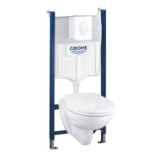Grohe Комплект Solido 5-в-1 Унитаз + инсталляция Rapid SL c клавишей Skate Air (39116000)