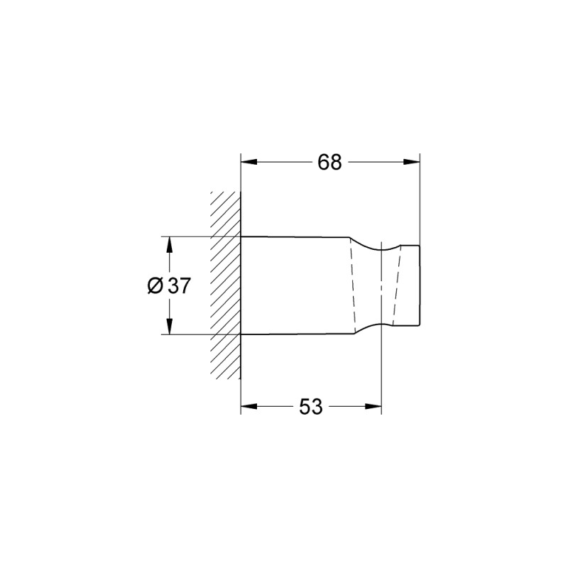 Grohe QuickFix Vitalio Universal Настенный держатель для ручного душа (26102000)