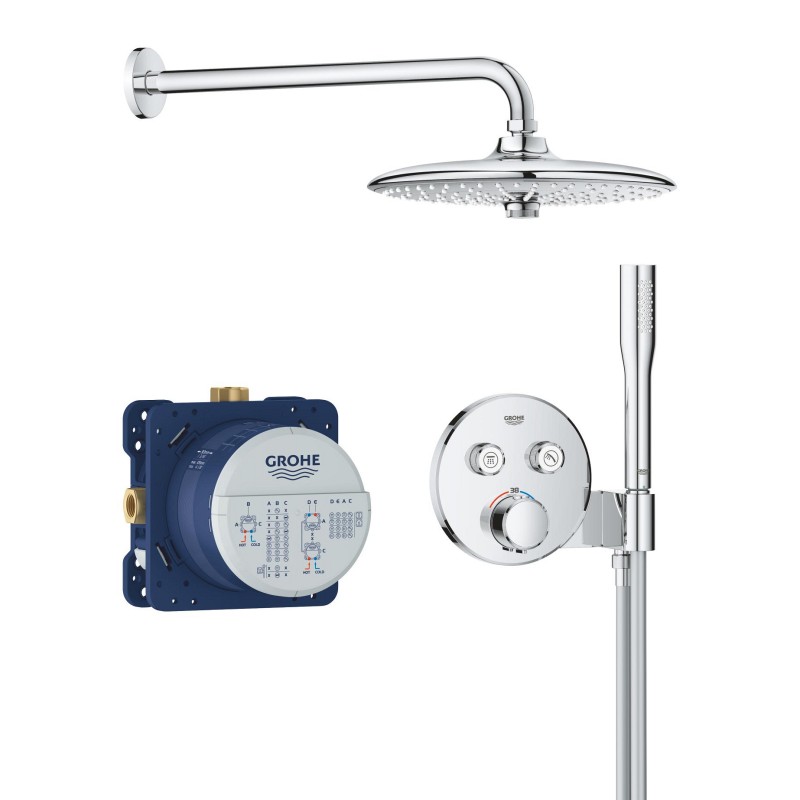 Grohe QuickFix Precision SmartControl Прихованная душевая система с Vitalio Joy 260 (34878000)