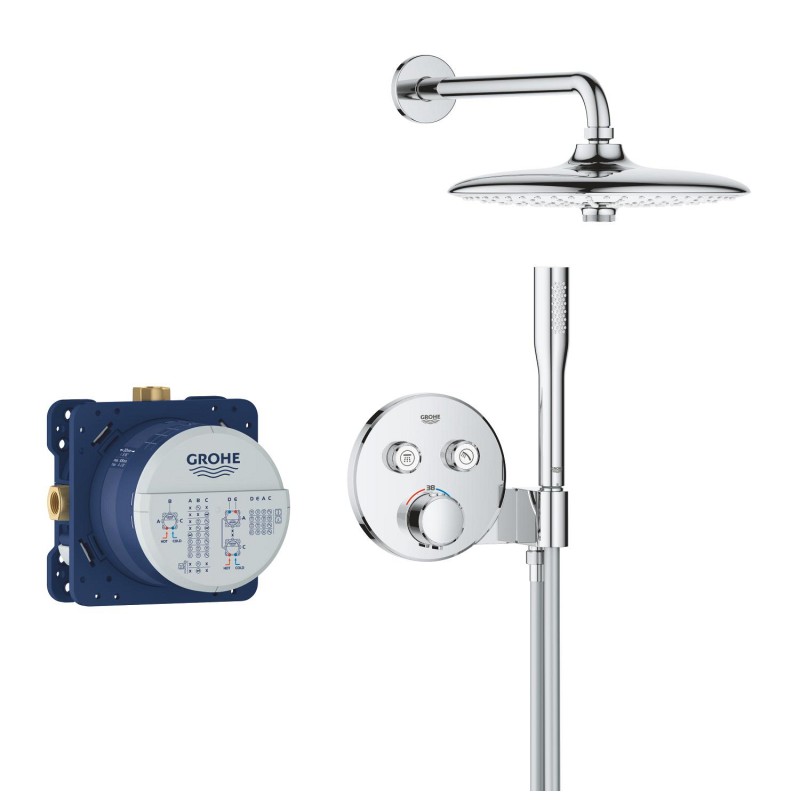 Grohe QuickFix Precision SmartControl Прихованная душевая система с Vitalio Joy 260 (34878000)