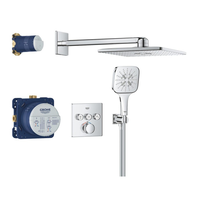 Grohe Grohtherm SmartControl Душевой комплект Rainshower SmartActive 310 Cube (34864000)