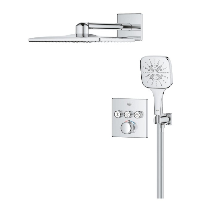 Grohe Grohtherm SmartControl Душевой комплект Rainshower SmartActive 310 Cube (34864000)