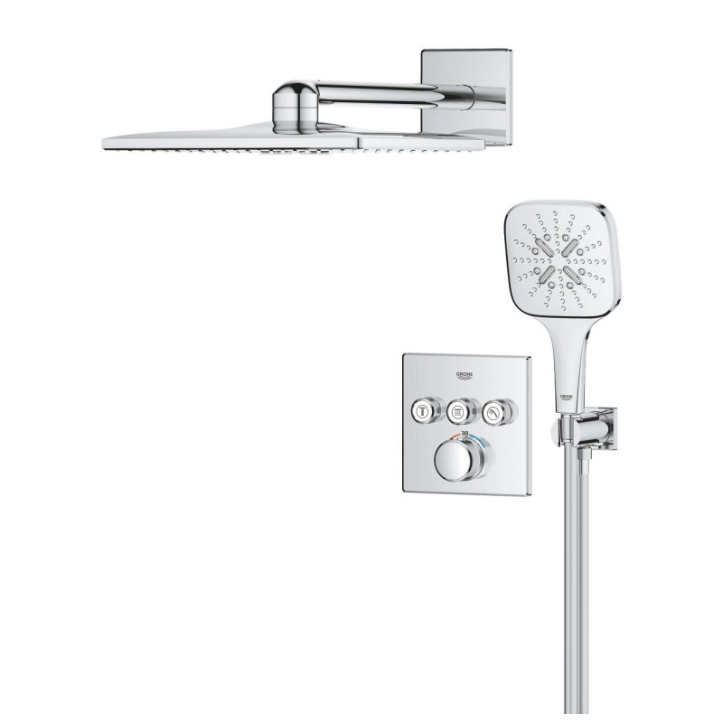 Grohe Grohtherm SmartControl Душевой комплект Rainshower SmartActive 310 Cube (34864000)