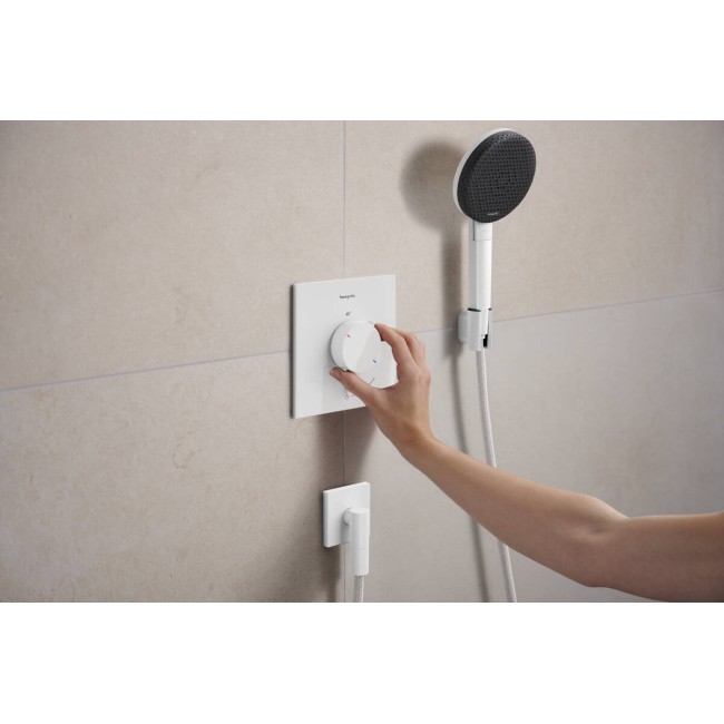 Термостат скрытого монтажа hansgrohe Ecostat Comfort E 1 function, 33710700 белый матовый