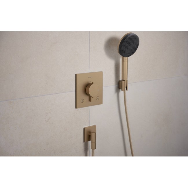 Термостат скрытого монтажа hansgrohe Ecostat Comfort E 2 function, 33711140 бронза
