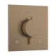 Термостат скрытого монтажа hansgrohe Ecostat Comfort E 2 function, 33711140 бронза