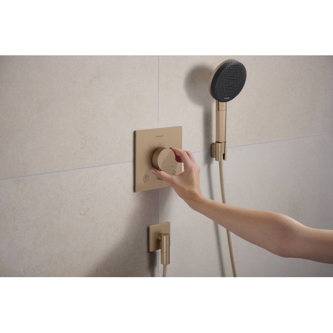 Термостат скрытого монтажа hansgrohe Ecostat Comfort E 2 function, 33711140 бронза