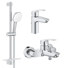 Grohe Комплект смесителей Eurosmart 3 в 1 для ванной (UA123238S3
)
