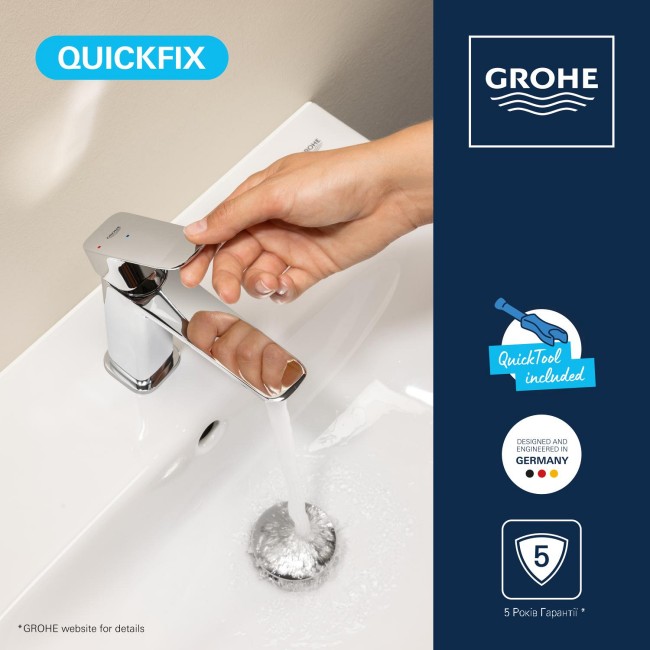 Grohe Dice Одноважільний змішувач для раковини M-розміру (1018360000)
