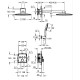 Grohe Grohtherm SmartControl Прихована душова система з Rainshower SmartActive 310 Cube (34864AL0)