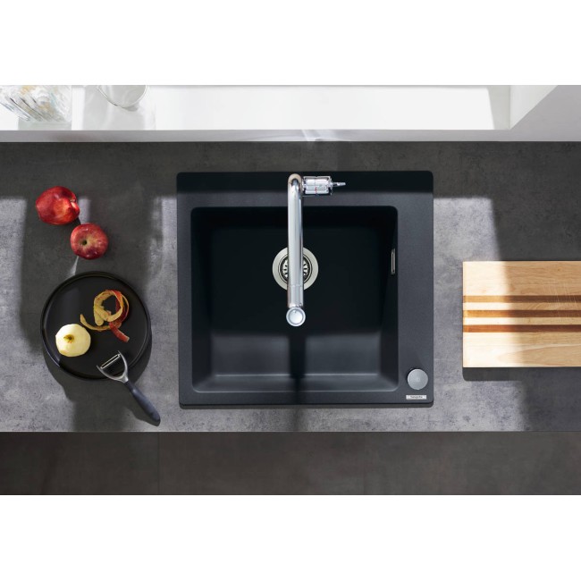 Мойка для кухни hansgrohe S51 S510-F450 Graphiteblack 43312170