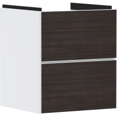 Тумба Xevolos E 480/475, с двумя выдвижными ящиками, 54172730 Matt Whitе / Dark Oak