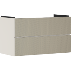 Тумба Xevolos E 980/475, з двома висувними ящиками, 54182390 Sand Matt Beige / Patterned Bronze