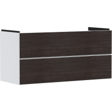 Тумба Xevolos E 1180/475, з двома висувними ящиками, 54184730 Matt Whitе / Dark Oak