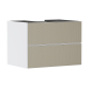 Тумба Xevolos E 780/550, з 2 шухлядами для столешні з вирізом посередині, 54187390 Matt White