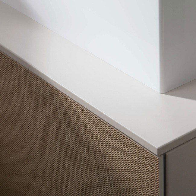 Тумба Xevolos E 780/550, з 2 шухлядами для столешні з вирізом посередині, 54187390 Matt White