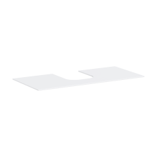 Консоль 1180/550 Xevolos E з вирізом посередині для накладної раковини, 54210700 Matt White