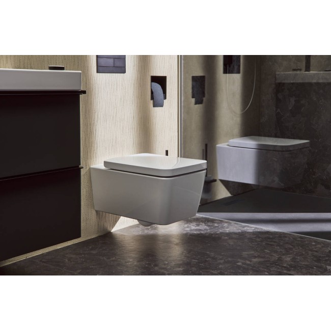 Сидіння та кришка hansgrohe EluPura Q для унітазу 60199450, SoftClose та QuickRelease